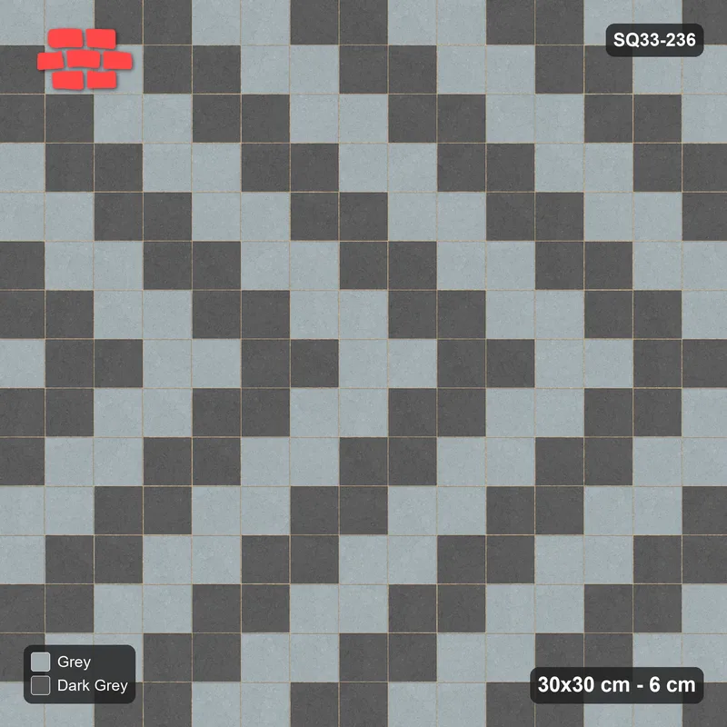 Interlock (Pasco) 30x30 cm · SQ33-236 · Zigzag Chevron Stripes · Top view Interlock (Pasco) 30x30 cm · SQ33-236 · Zigzag Chevron Stripes · Top view