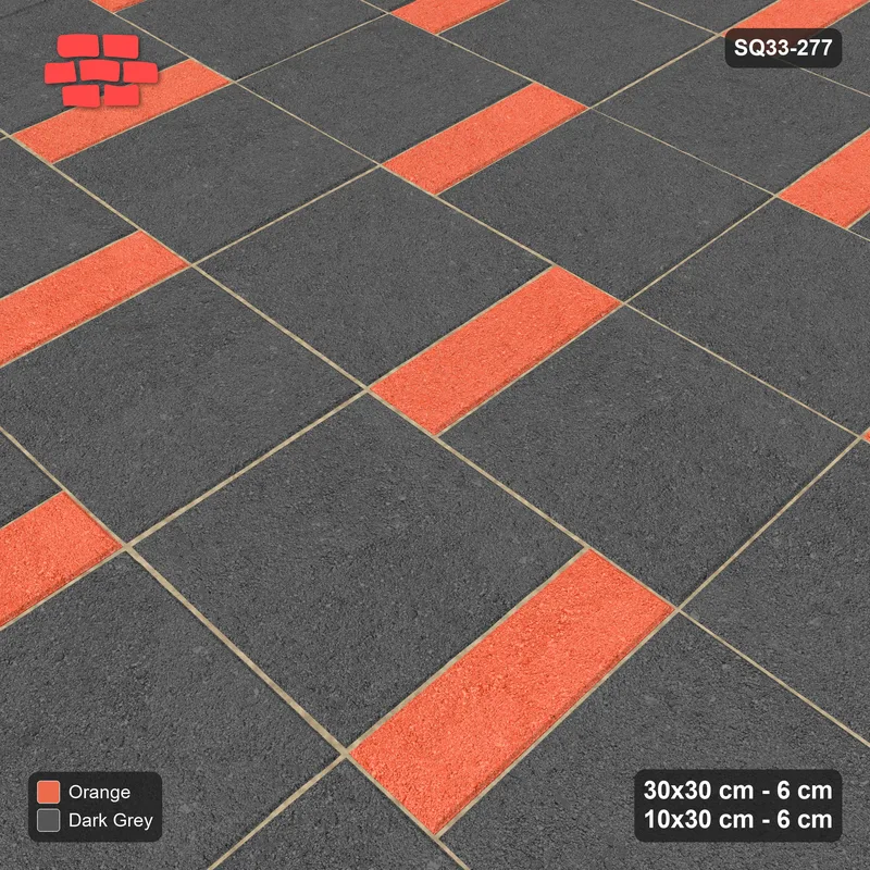 Interlock (Pasco) 30x30 cm · SQ33-277 · Slab Pair + 10x30 Plank Step, Solid, Left · Side view Interlock (Pasco) 30x30 cm · SQ33-277 · Slab Pair + 10x30 Plank Step, Solid, Left · Side view
