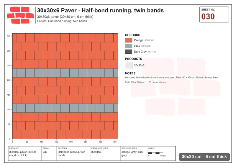 Interlock (Pasco) · 30x30x6 · SQ33-30