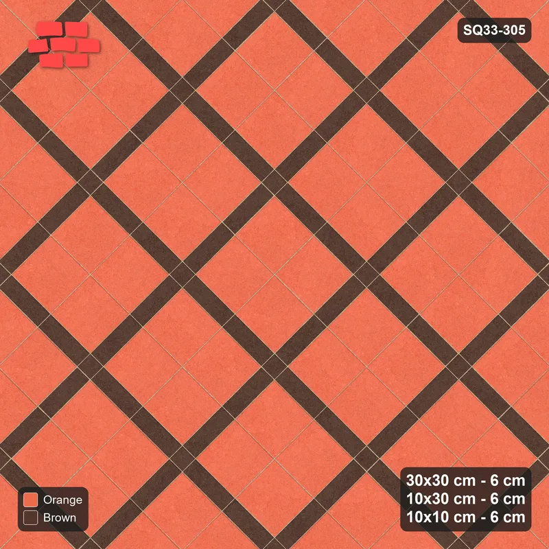 Interlock (Pasco) 30x30 cm · SQ33-305 · 45-Degree 2x2 Panels, Dark Lines, Kerb Frame · Top view Interlock (Pasco) 30x30 cm · SQ33-305 · 45-Degree 2x2 Panels, Dark Lines, Kerb Frame · Top view