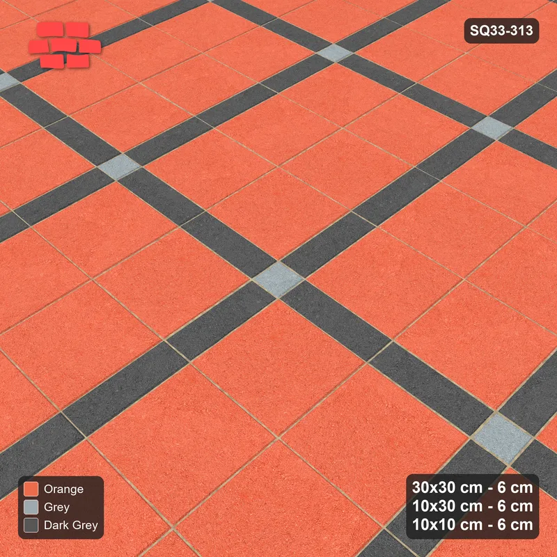 Interlock (Pasco) 30x30 cm · SQ33-313 · 2x3 Panel Grid, 10x30 Lines, 10x10 Crossings · Side view Interlock (Pasco) 30x30 cm · SQ33-313 · 2x3 Panel Grid, 10x30 Lines, 10x10 Crossings · Side view