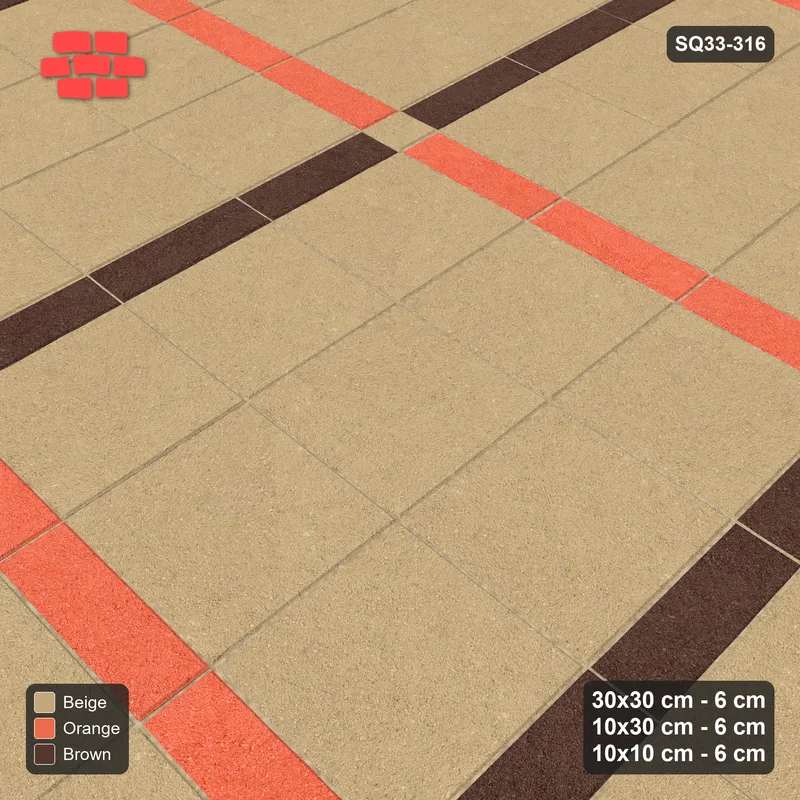 Interlock (Pasco) 30x30 cm · SQ33-316 · 3x3 Panel Grid, 10x30 Lines, 10x10 Crossings · Side view Interlock (Pasco) 30x30 cm · SQ33-316 · 3x3 Panel Grid, 10x30 Lines, 10x10 Crossings · Side view