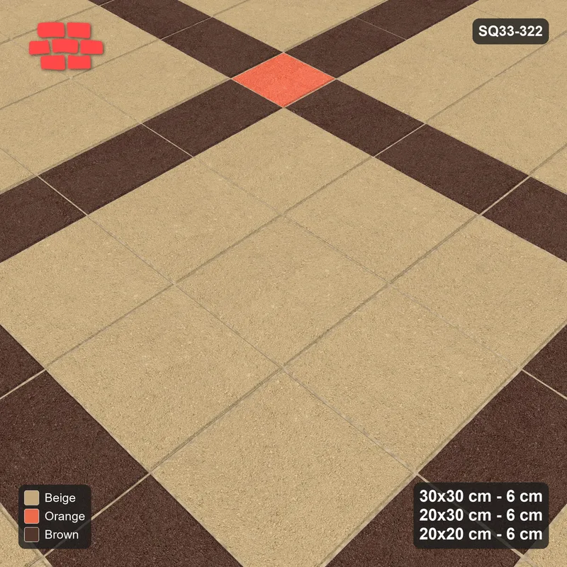 Interlock (Pasco) 30x30 cm · SQ33-322 · 3x3 Panel Grid, 20x30 Lines, 20x20 Crossings · Side view Interlock (Pasco) 30x30 cm · SQ33-322 · 3x3 Panel Grid, 20x30 Lines, 20x20 Crossings · Side view
