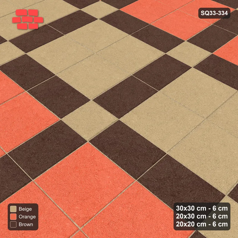 Interlock (Pasco) 30x30 cm · SQ33-334 · 2x2 Panel Grid, 20x30 Lines, 20x20 Crossings, Striped Panels · Side view Interlock (Pasco) 30x30 cm · SQ33-334 · 2x2 Panel Grid, 20x30 Lines, 20x20 Crossings, Striped Panels · Side view