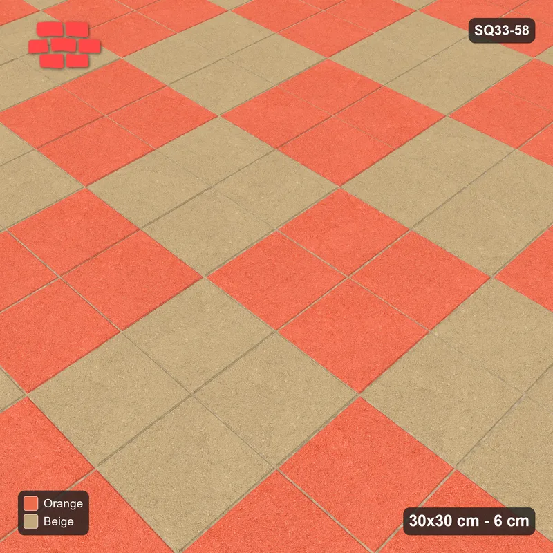 Interlock (Pasco) 30x30 cm · SQ33-58 · Large Checker · Side view Interlock (Pasco) 30x30 cm · SQ33-58 · Large Checker · Side view