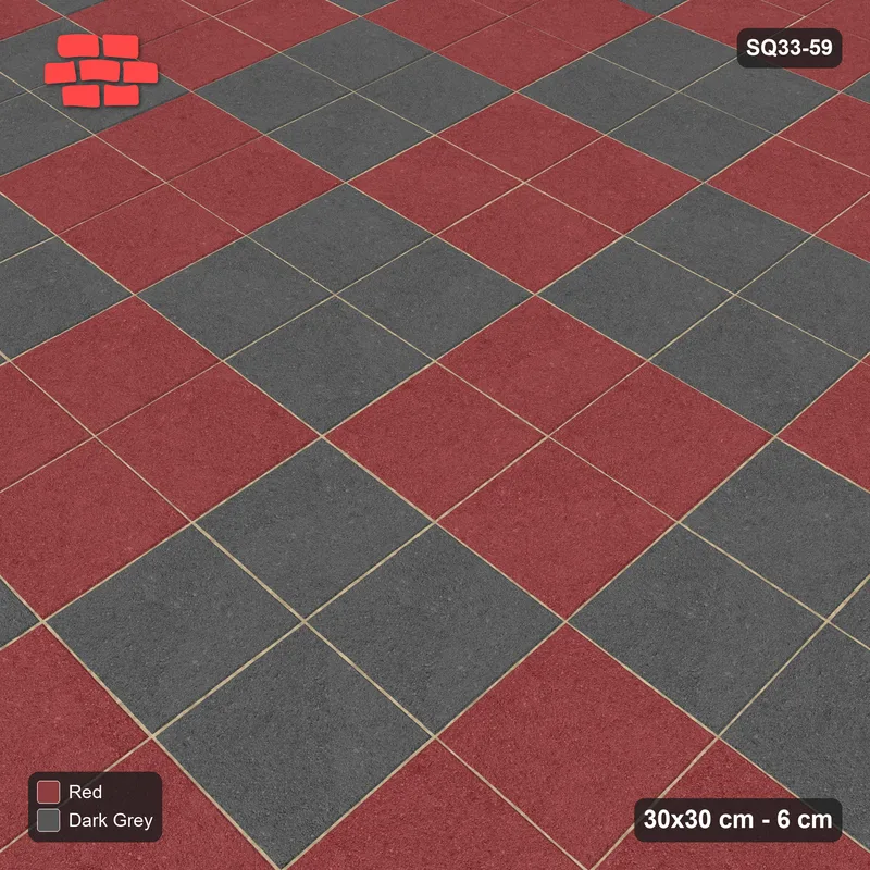 Interlock (Pasco) 30x30 cm · SQ33-59 · Large Checker · Side view Interlock (Pasco) 30x30 cm · SQ33-59 · Large Checker · Side view