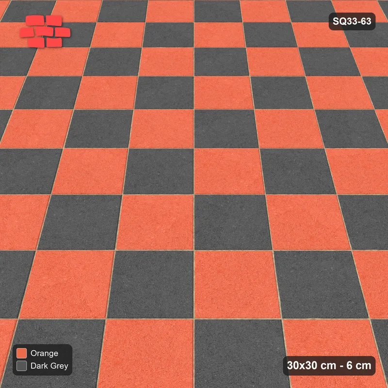 Interlock (Pasco) 30x30 cm · SQ33-63 · Diagonal Checkerboard · Side view Interlock (Pasco) 30x30 cm · SQ33-63 · Diagonal Checkerboard · Side view