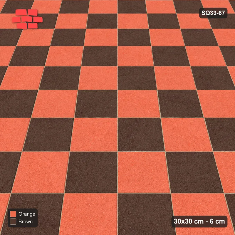 Interlock (Pasco) 30x30 cm · SQ33-67 · Diagonal Checkerboard · Side view Interlock (Pasco) 30x30 cm · SQ33-67 · Diagonal Checkerboard · Side view
