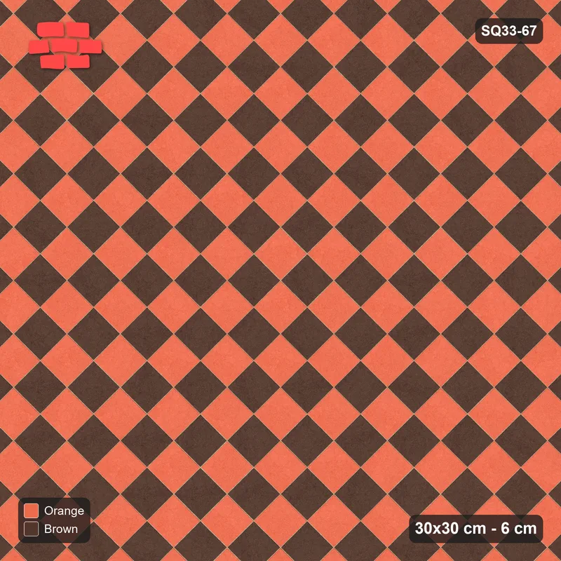 Interlock (Pasco) 30x30 cm · SQ33-67 · Diagonal Checkerboard · Top view Interlock (Pasco) 30x30 cm · SQ33-67 · Diagonal Checkerboard · Top view