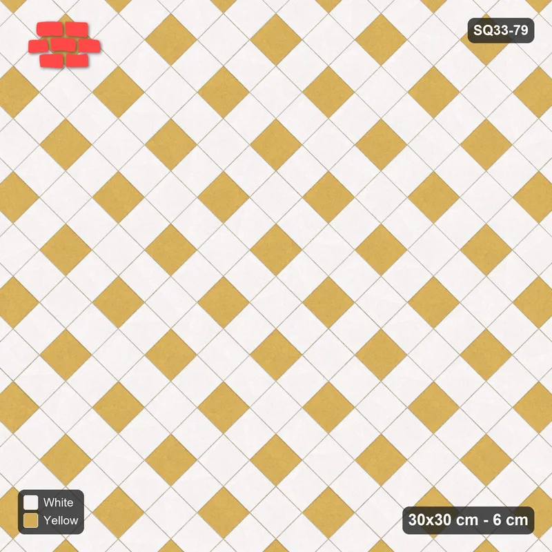 Interlock (Pasco) 30x30 cm · SQ33-79 · Harlequin Diamonds · Top view Interlock (Pasco) 30x30 cm · SQ33-79 · Harlequin Diamonds · Top view