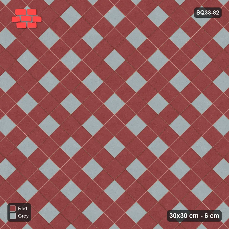 Interlock (Pasco) 30x30 cm · SQ33-82 · Harlequin Diamonds · Top view Interlock (Pasco) 30x30 cm · SQ33-82 · Harlequin Diamonds · Top view