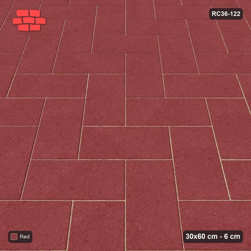 Interlock (Pasco) 30x60 cm · RC36-122 · Diagonal Herringbone, Single Tone · Side view