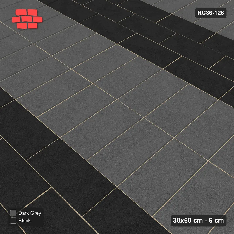 Interlock (Pasco) 30x60 cm · RC36-126 · Soldier Majority Bands · Side view