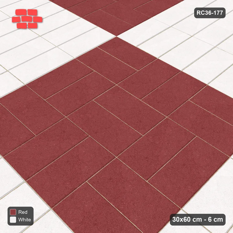 Interlock (Pasco) 30x60 cm · RC36-177 · Large Weave and Stack Panels · Side view