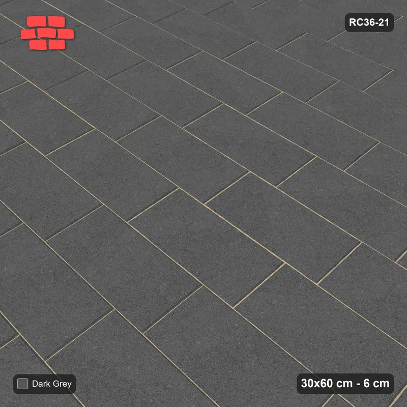Interlock (Pasco) 30x60 cm · RC36-21 · Running bond 1/4 · Side view
