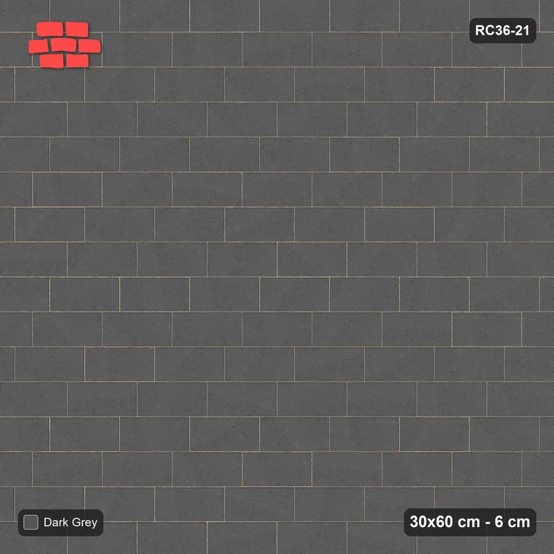 Interlock (Pasco) 30x60 cm · RC36-21 · Running bond 1/4 · Top view