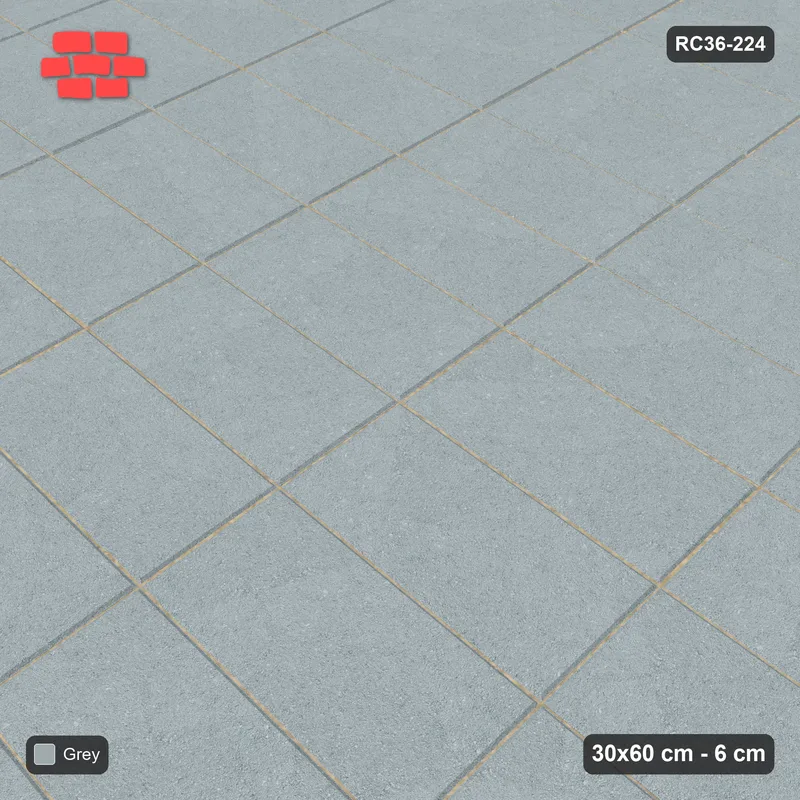 Interlock (Pasco) 30x60 cm · RC36-224 · Stack Bond, Single Tone · Side view