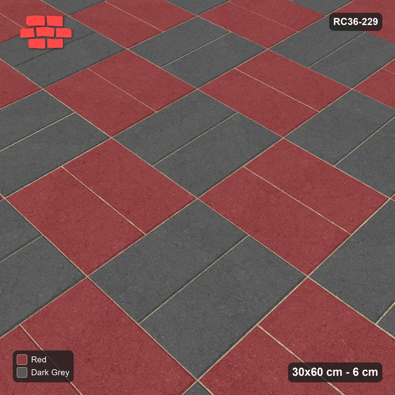 Interlock (Pasco) 30x60 cm · RC36-229 · Panel Checkerboard, Horizontal and Vertical · Side view
