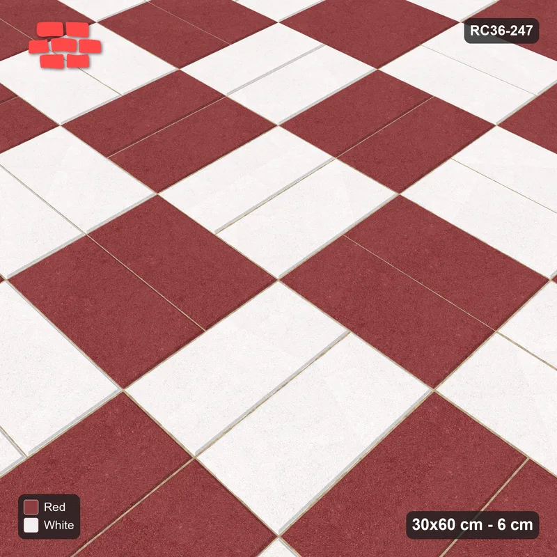 Interlock (Pasco) 30x60 cm · RC36-247 · Double Basketweave, Checker · Side view