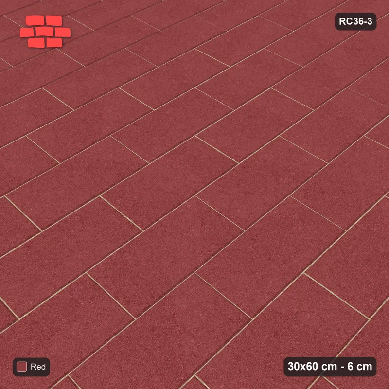 Interlock (Pasco) 30x60 cm · RC36-3 · Vertical running bond 1/2 · Side view