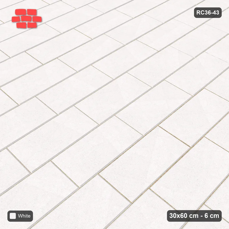 Interlock (Pasco) 30x60 cm · RC36-43 · Vertical running bond 1/4 · Side view