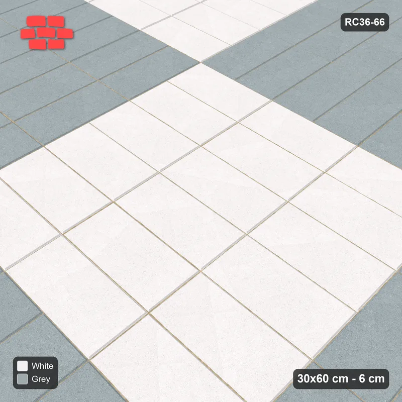 Interlock (Pasco) 30x60 cm · RC36-66 · Large Panel Checkerboard · Side view