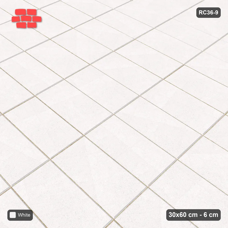 Interlock (Pasco) 30x60 cm · RC36-9 · Stack bond · Side view