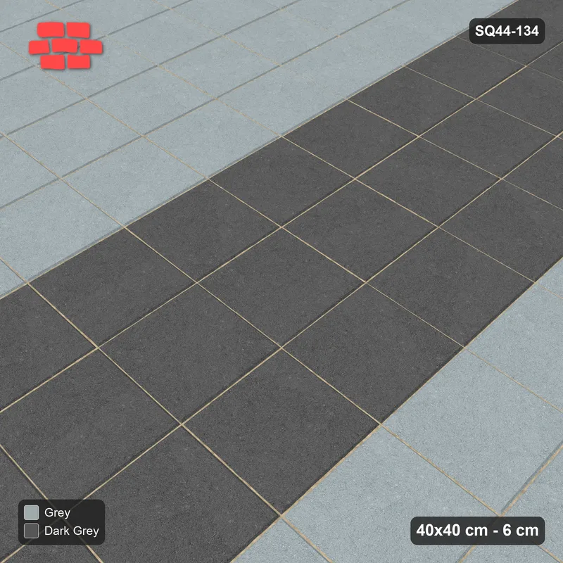 Interlock (Pasco) 40x40 cm · SQ44-134 · Vertical Centre Band · Side view Interlock (Pasco) 40x40 cm · SQ44-134 · Vertical Centre Band · Side view
