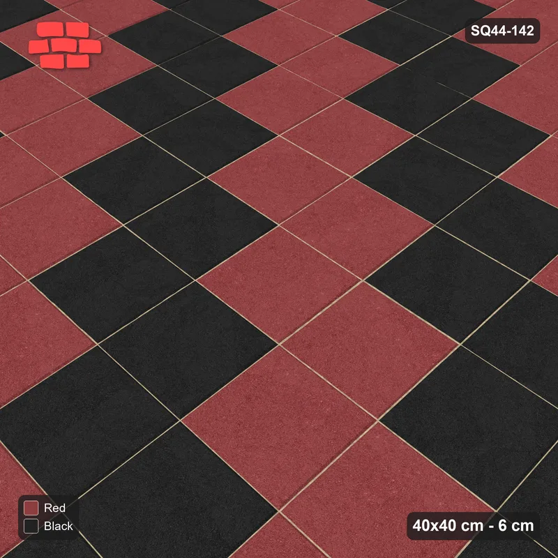 Interlock (Pasco) 40x40 cm · SQ44-142 · Diagonal Feature Stripes · Side view Interlock (Pasco) 40x40 cm · SQ44-142 · Diagonal Feature Stripes · Side view