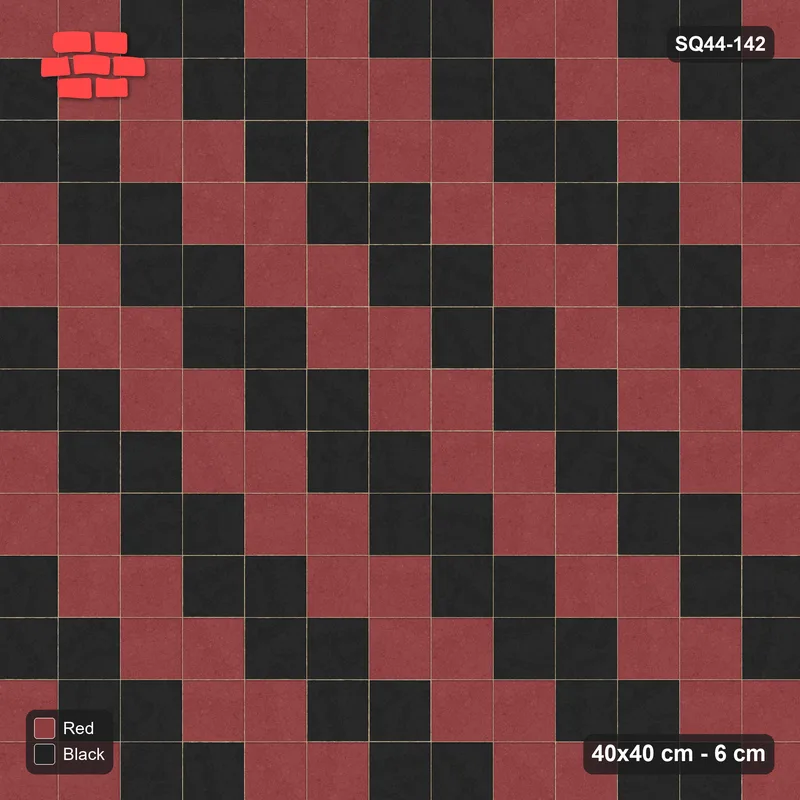 Interlock (Pasco) 40x40 cm · SQ44-142 · Diagonal Feature Stripes · Top view Interlock (Pasco) 40x40 cm · SQ44-142 · Diagonal Feature Stripes · Top view