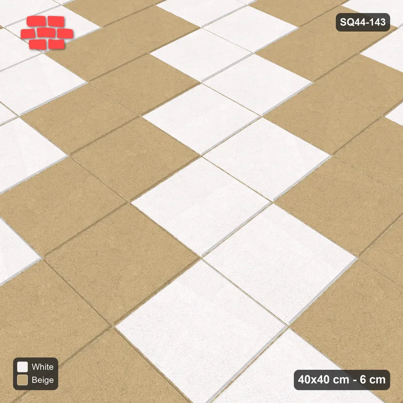 Interlock (Pasco) 40x40 cm · SQ44-143 · Diagonal Feature Stripes · Side view Interlock (Pasco) 40x40 cm · SQ44-143 · Diagonal Feature Stripes · Side view