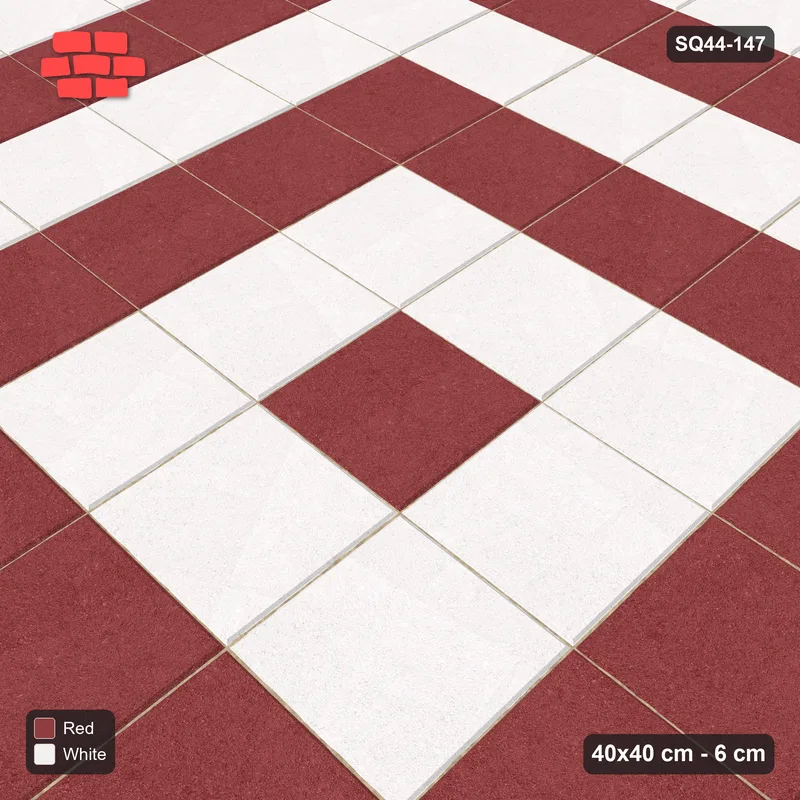 Interlock (Pasco) 40x40 cm · SQ44-147 · Concentric Square Rings · Side view Interlock (Pasco) 40x40 cm · SQ44-147 · Concentric Square Rings · Side view