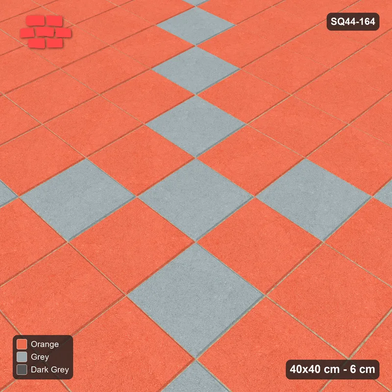 Interlock (Pasco) 40x40 cm · SQ44-164 · X-Cross Feature · Side view Interlock (Pasco) 40x40 cm · SQ44-164 · X-Cross Feature · Side view