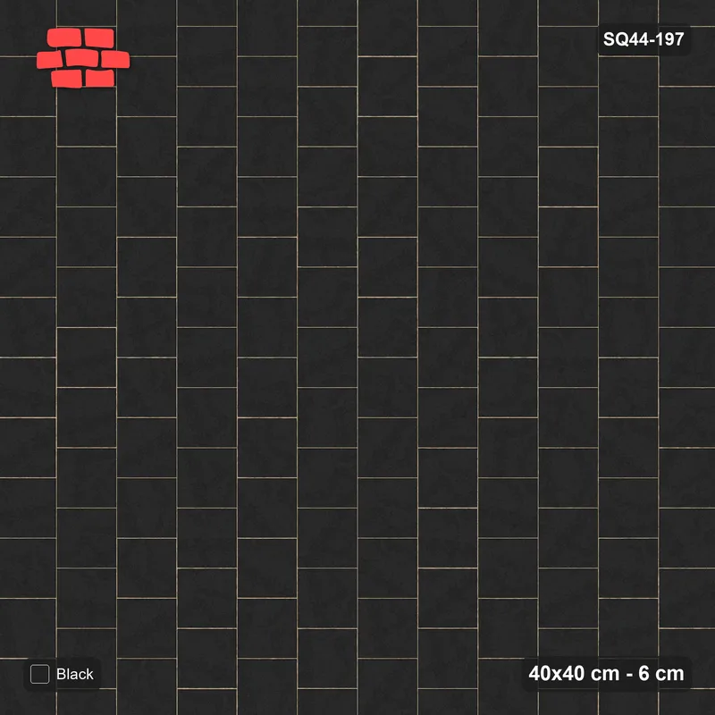 Interlock (Pasco) 40x40 cm · SQ44-197 · Vertical Running Bond · Top view Interlock (Pasco) 40x40 cm · SQ44-197 · Vertical Running Bond · Top view