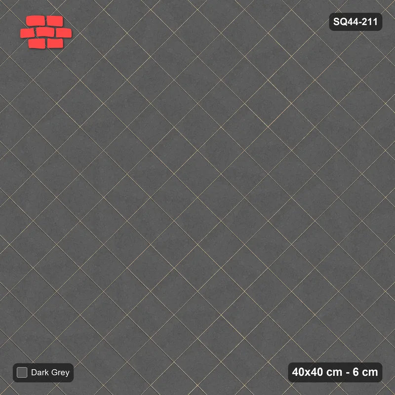 Interlock (Pasco) 40x40 cm · SQ44-211 · Diagonal Stack, Plain · Top view Interlock (Pasco) 40x40 cm · SQ44-211 · Diagonal Stack, Plain · Top view