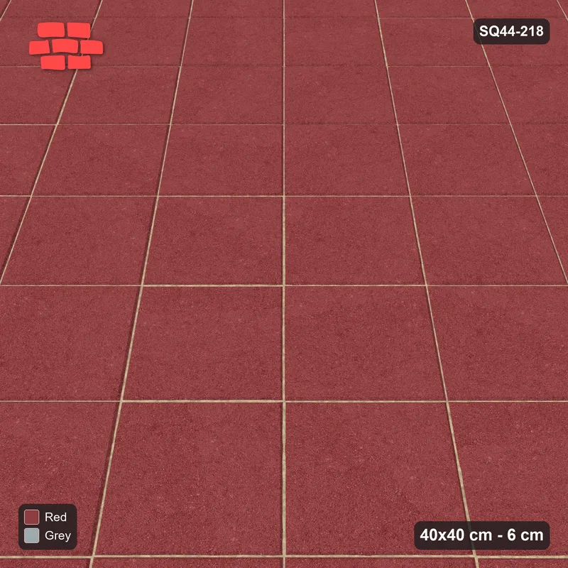 Interlock (Pasco) 40x40 cm · SQ44-218 · Diagonal Stack in Kerb Frame · Side view Interlock (Pasco) 40x40 cm · SQ44-218 · Diagonal Stack in Kerb Frame · Side view