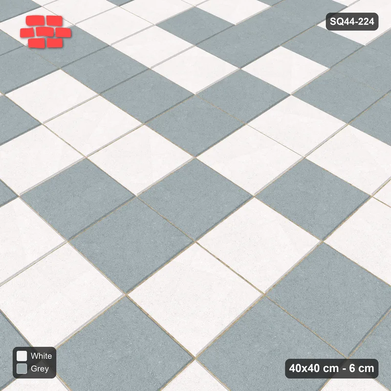 Interlock (Pasco) 40x40 cm · SQ44-224 · Stack Bond Tonal Blend · Side view Interlock (Pasco) 40x40 cm · SQ44-224 · Stack Bond Tonal Blend · Side view