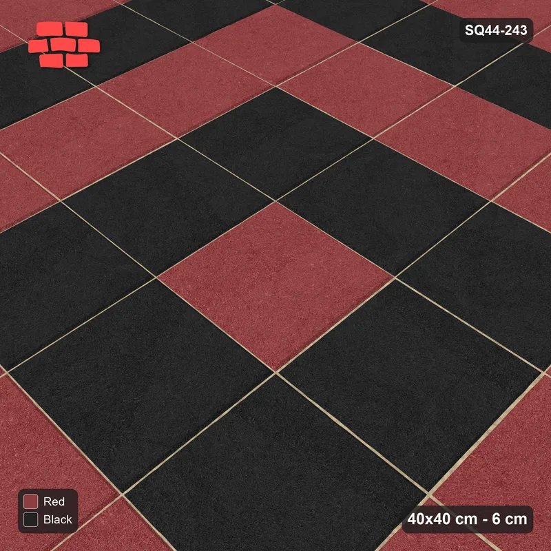 Interlock (Pasco) 40x40 cm · SQ44-243 · Rings in Kerb Frame · Side view Interlock (Pasco) 40x40 cm · SQ44-243 · Rings in Kerb Frame · Side view