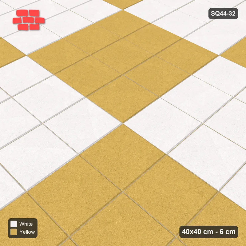 Interlock (Pasco) 40x40 cm · SQ44-32 · Triple Unit Checker · Side view Interlock (Pasco) 40x40 cm · SQ44-32 · Triple Unit Checker · Side view