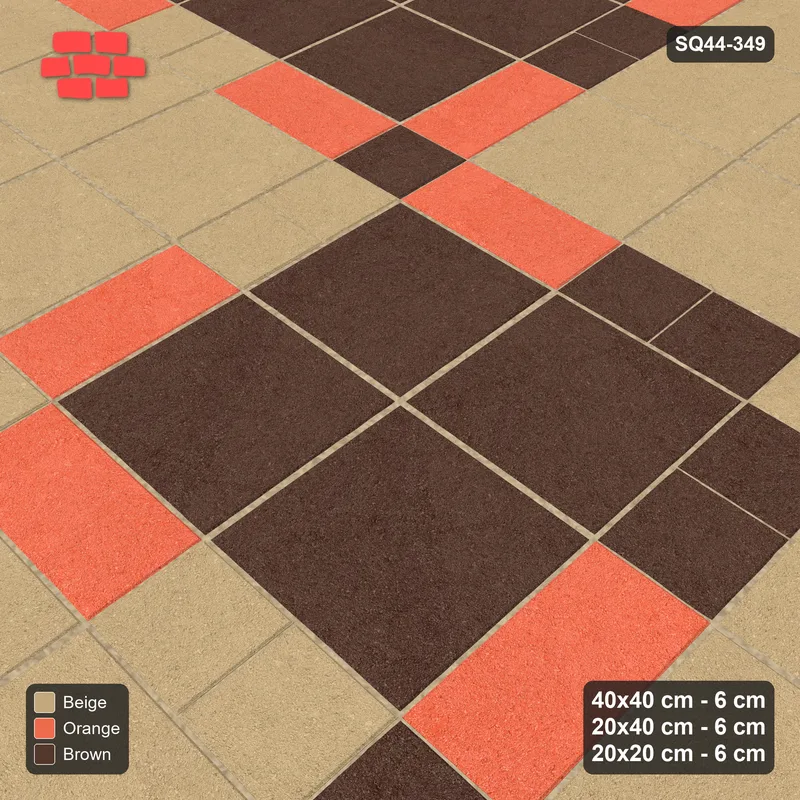 Interlock (Pasco) 40x40 cm · SQ44-349 · Slab Panels, Plank Lines, 20x20, Beaded, 400 cm - Autumn · Side view Interlock (Pasco) 40x40 cm · SQ44-349 · Slab Panels, Plank Lines, 20x20, Beaded, 400 cm - Autumn · Side view