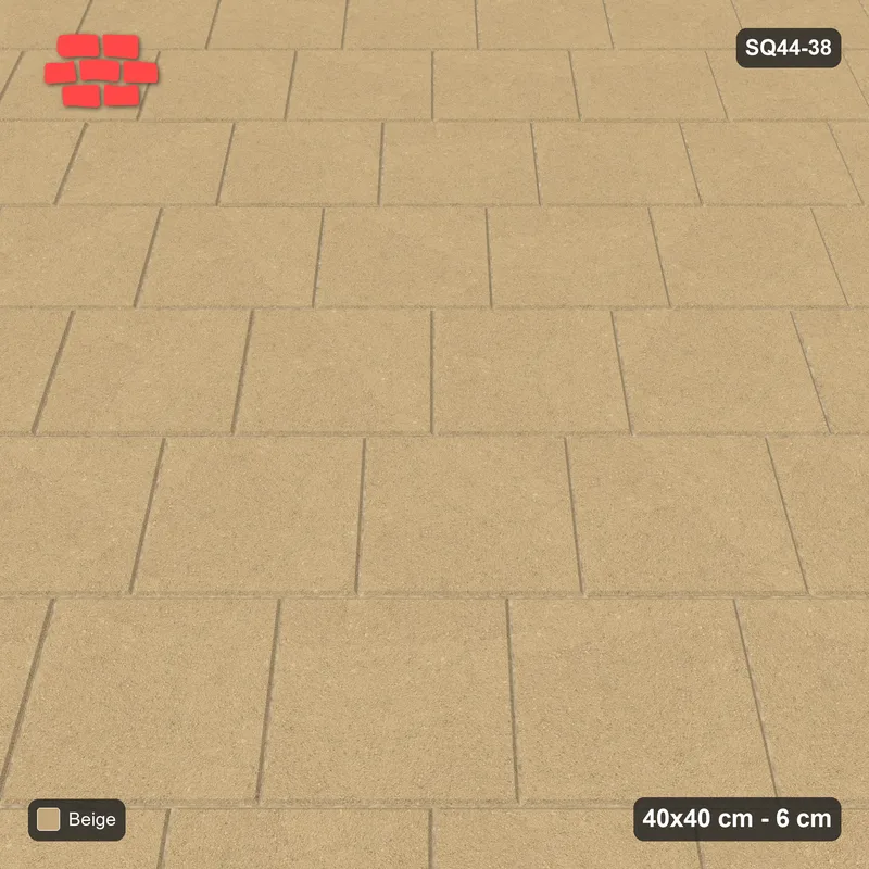 Interlock (Pasco) 40x40 cm · SQ44-38 · Diagonal Running Third Offset · Side view Interlock (Pasco) 40x40 cm · SQ44-38 · Diagonal Running Third Offset · Side view