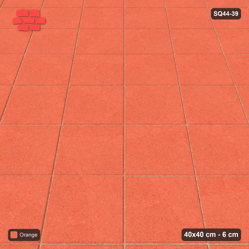 Interlock (Pasco) 40x40 cm · SQ44-39 · Diagonal Stack in Wide Kerb Frame · Side view Interlock (Pasco) 40x40 cm · SQ44-39 · Diagonal Stack in Wide Kerb Frame · Side view