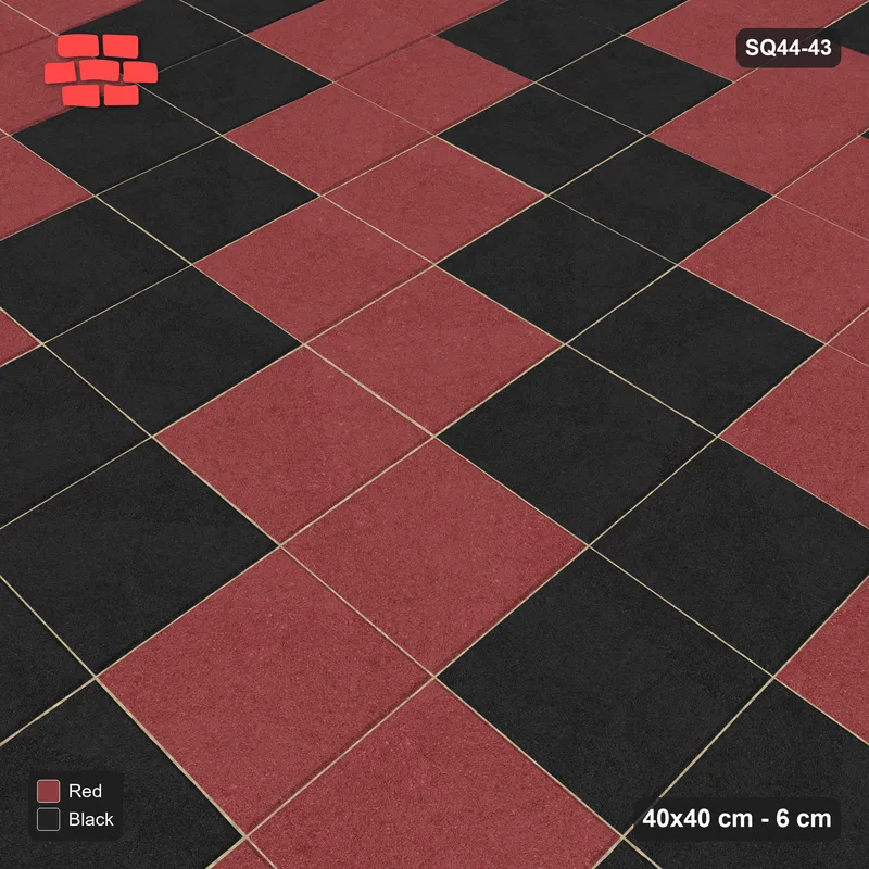 Interlock (Pasco) 40x40 cm · SQ44-43 · Diagonal Stripe Bands · Side view Interlock (Pasco) 40x40 cm · SQ44-43 · Diagonal Stripe Bands · Side view