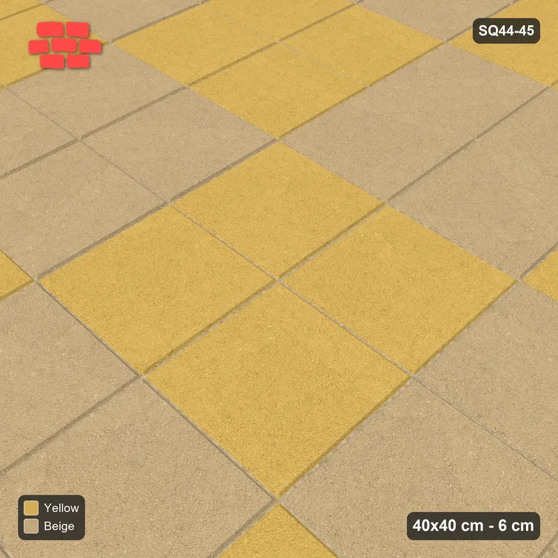 Interlock (Pasco) 40x40 cm · SQ44-45 · Double Unit Checker in Kerb Frame · Side view Interlock (Pasco) 40x40 cm · SQ44-45 · Double Unit Checker in Kerb Frame · Side view