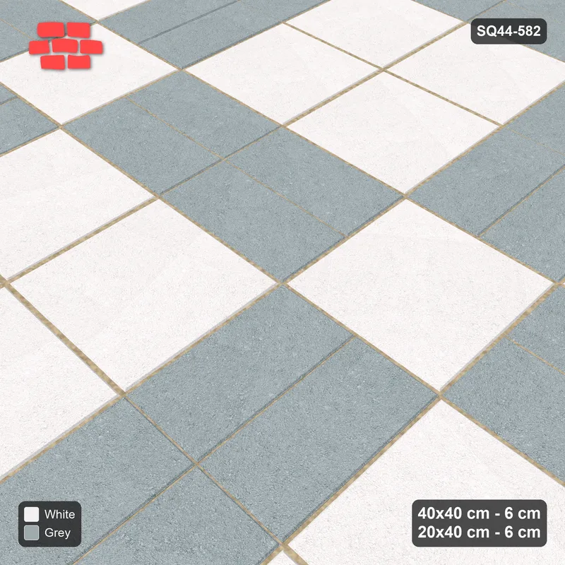 Interlock (Pasco) 40x40 cm · SQ44-582 · Double Pinwheel, Plain, Radial, 320 cm · Side view Interlock (Pasco) 40x40 cm · SQ44-582 · Double Pinwheel, Plain, Radial, 320 cm · Side view
