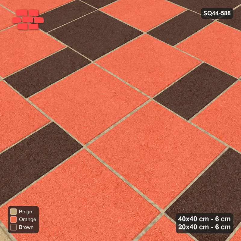 Interlock (Pasco) 40x40 cm · SQ44-588 · Ombre Slab Step, Course Gradient, Light to Dark, 400 cm · Side view Interlock (Pasco) 40x40 cm · SQ44-588 · Ombre Slab Step, Course Gradient, Light to Dark, 400 cm · Side view