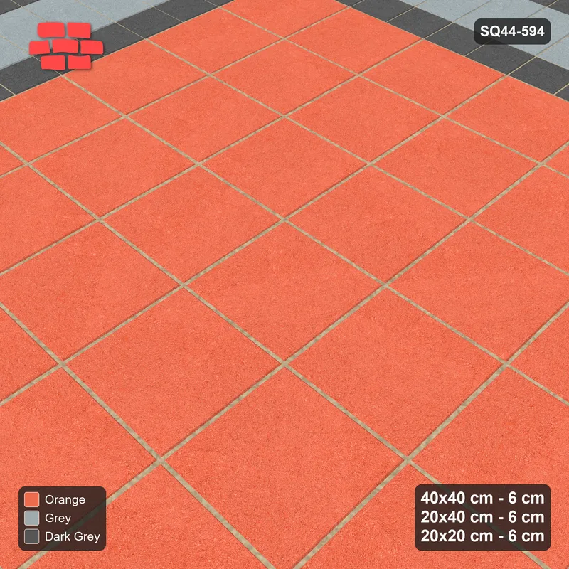 Interlock (Pasco) 40x40 cm · SQ44-594 · Rug, Bead + Soldier + Bead, Corner Keys, Stack Field, 440 cm · Side view Interlock (Pasco) 40x40 cm · SQ44-594 · Rug, Bead + Soldier + Bead, Corner Keys, Stack Field, 440 cm · Side view