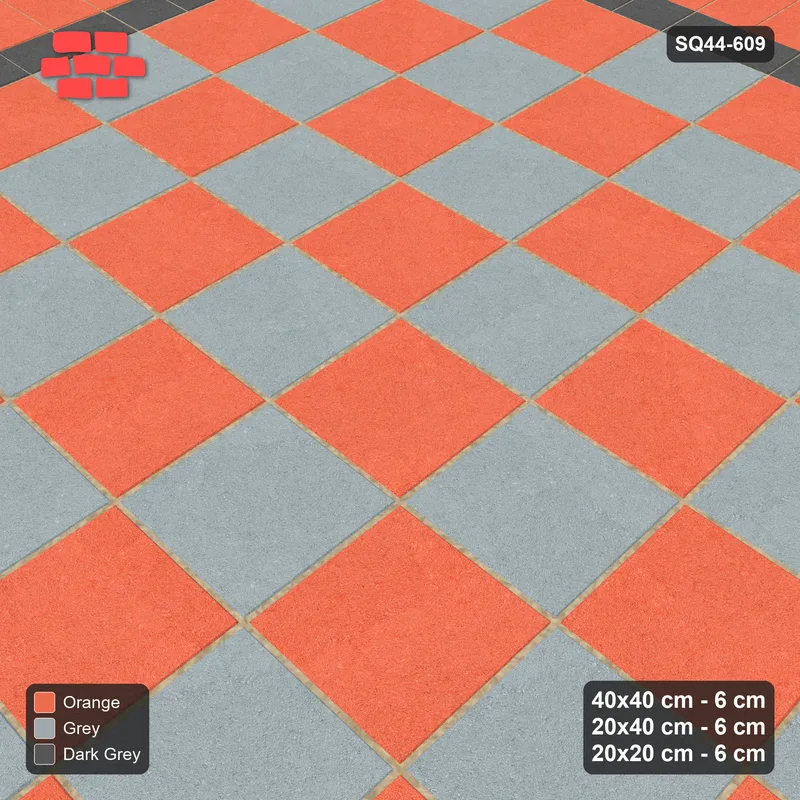 Interlock (Pasco) 40x40 cm · SQ44-609 · Rug, Soldier + Bead, Checker Field, 480 cm · Side view Interlock (Pasco) 40x40 cm · SQ44-609 · Rug, Soldier + Bead, Checker Field, 480 cm · Side view
