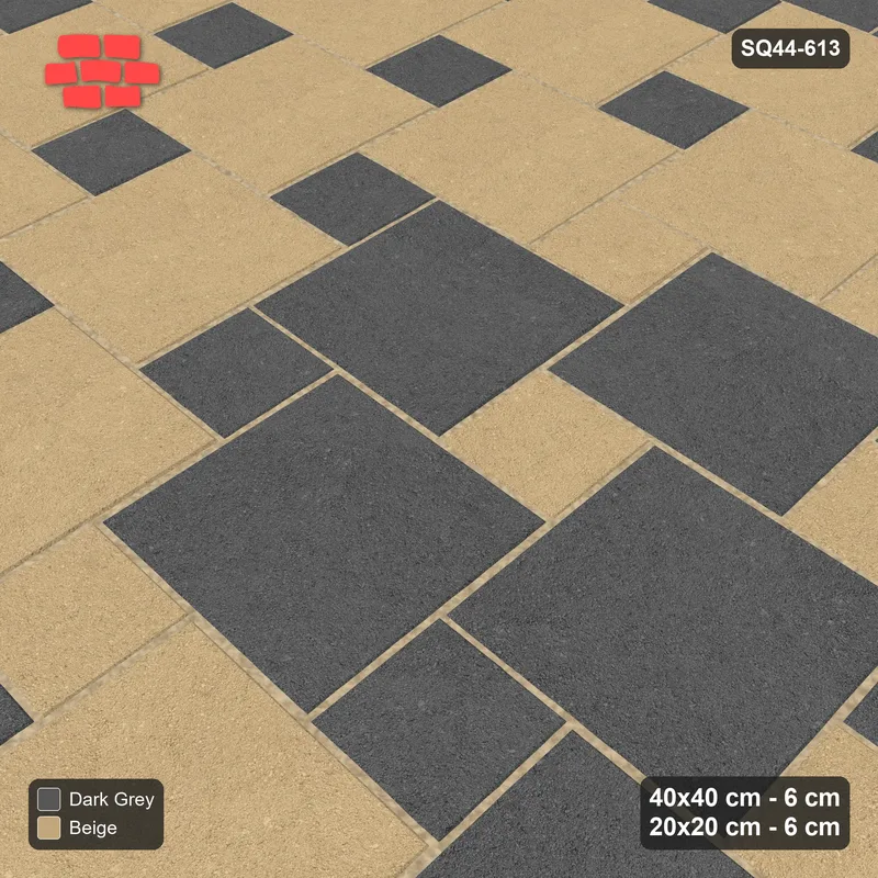 Interlock (Pasco) 40x40 cm · SQ44-613 · Ombre Lattice, Column Gradient, Light to Dark, 320 cm · Side view Interlock (Pasco) 40x40 cm · SQ44-613 · Ombre Lattice, Column Gradient, Light to Dark, 320 cm · Side view
