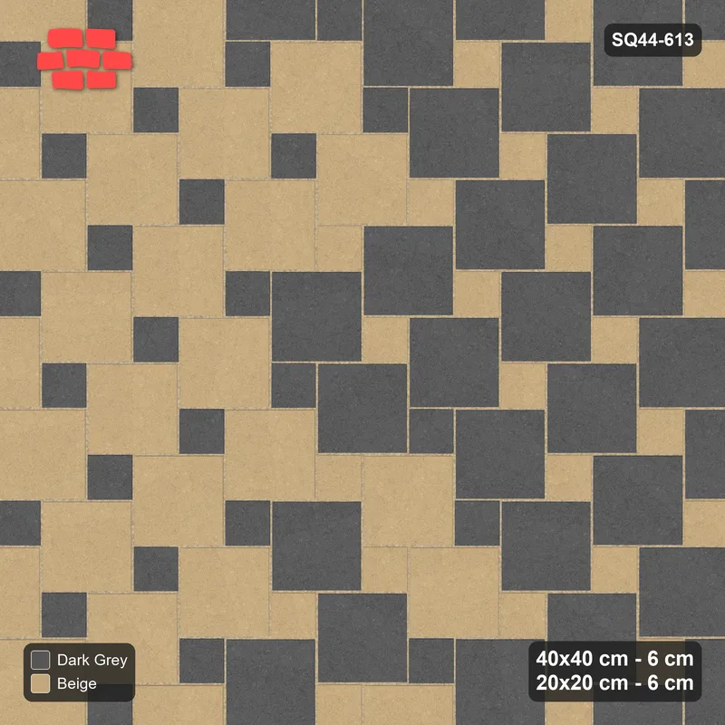 Interlock (Pasco) 40x40 cm · SQ44-613 · Ombre Lattice, Column Gradient, Light to Dark, 320 cm · Top view Interlock (Pasco) 40x40 cm · SQ44-613 · Ombre Lattice, Column Gradient, Light to Dark, 320 cm · Top view
